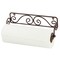 Home Basics Scroll Collection Steel Wall Mounted Paper Towel Holder, Bronze